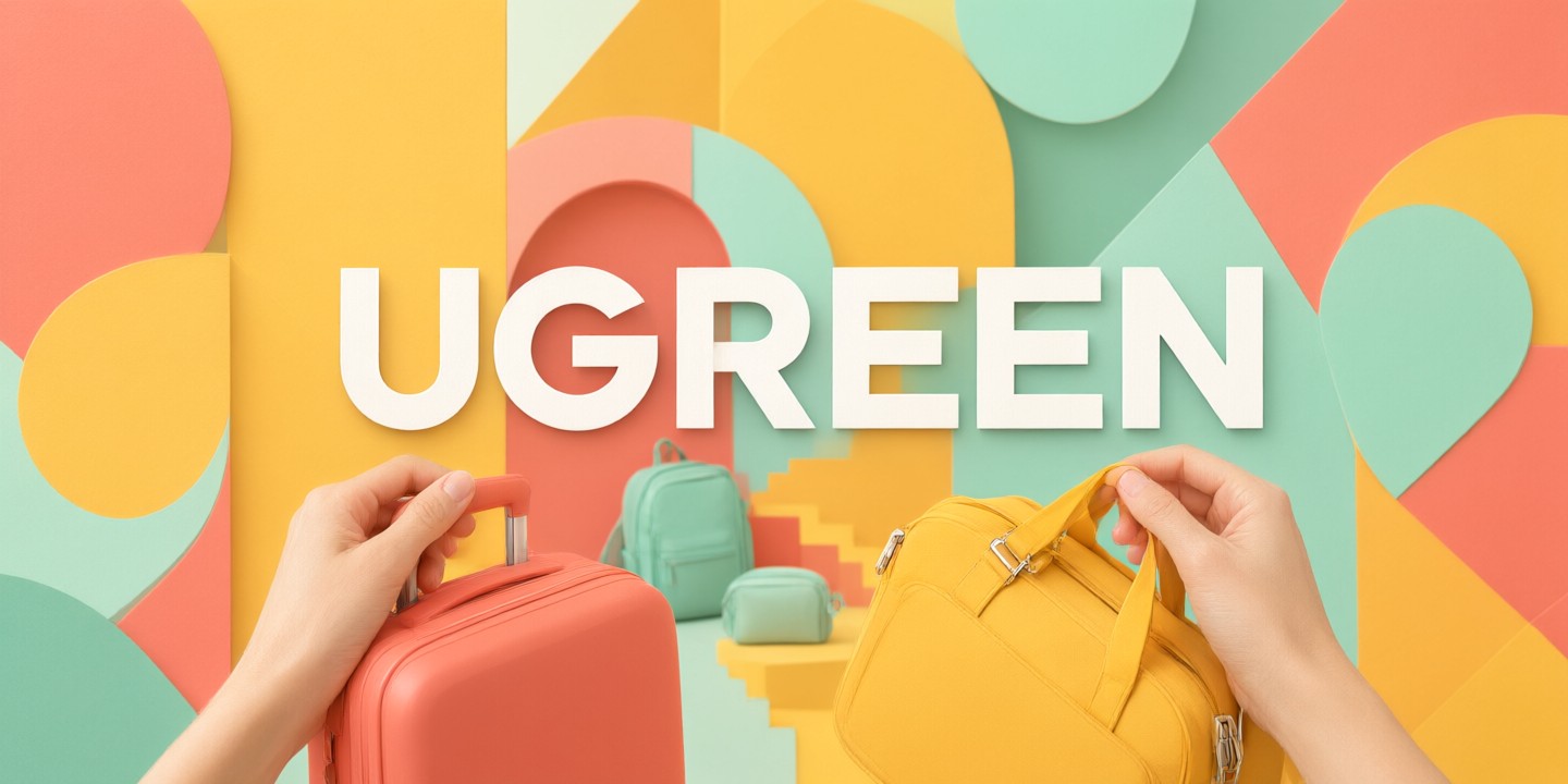 UGREEN Limited-Time Offers for Global Tech Buyers A neatly organized desk setup featuring UGREEN charging bricks and cable organizers in a modern workspace.