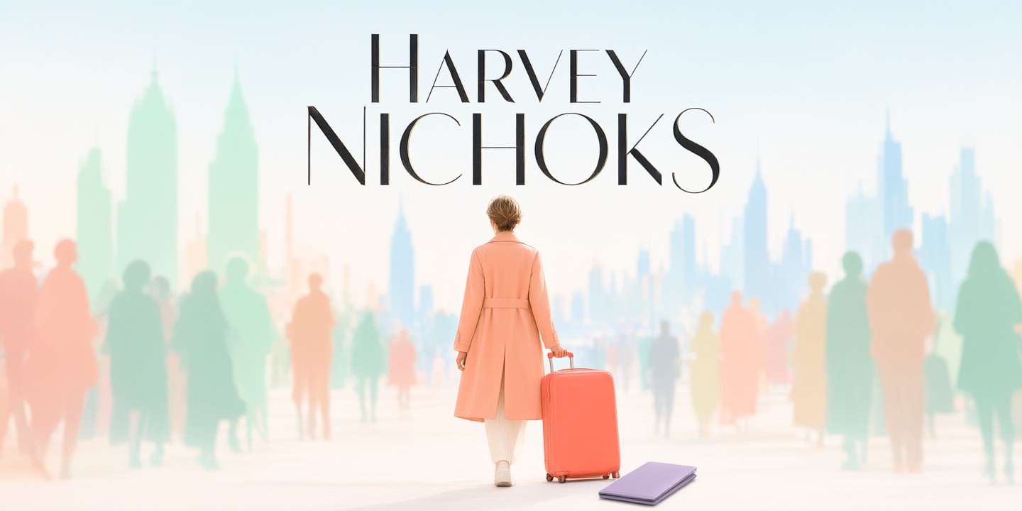 Harvey Nichols Limited-Time Fashion and Beauty Offers A curated display of luxury handbags and cosmetics at Harvey Nichols stores.