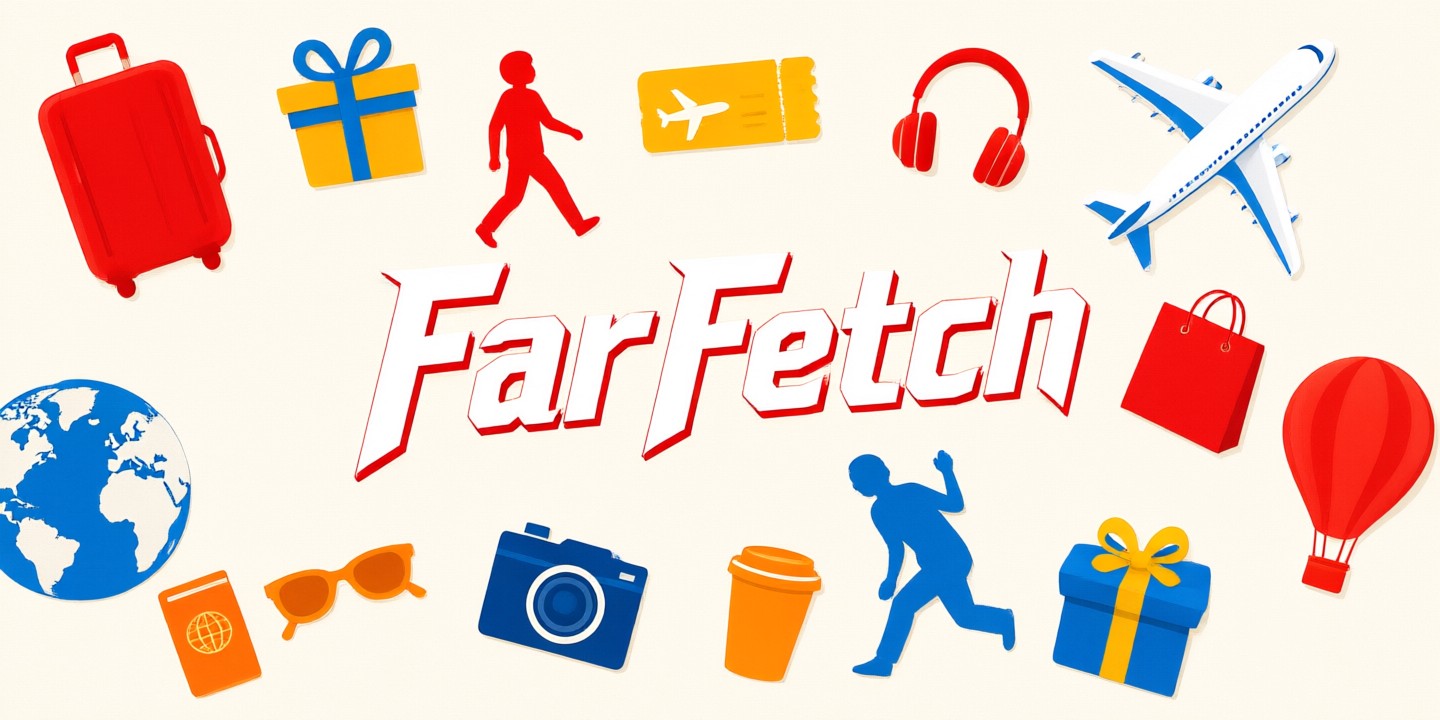 FarFetch Luxury Fashion Guide: Current Offers & Shipping A curated collection of designer handbags and apparel displayed on the FarFetch website interface.