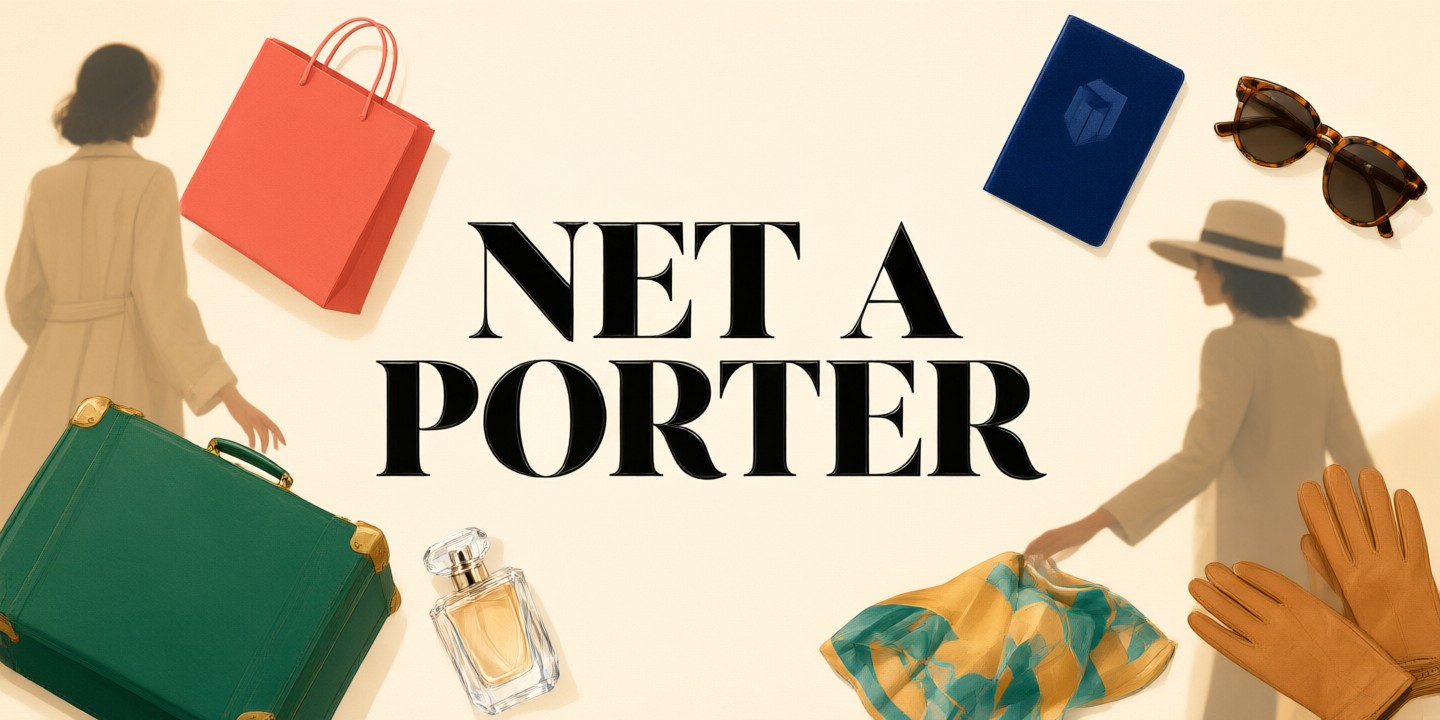 NET-A-PORTER Fashion Deals for Global Shoppers A stylish display of designer clothing from NET-A-PORTER on a minimalist rack.