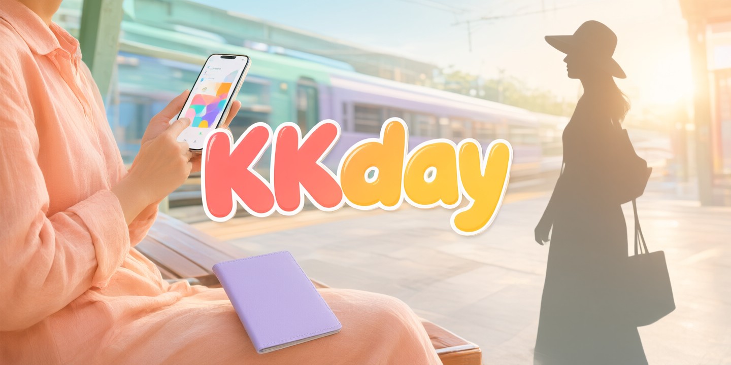KKday Deals: Asia Travel Experiences Guide A traveler using the KKday app to book a tour in Tokyo