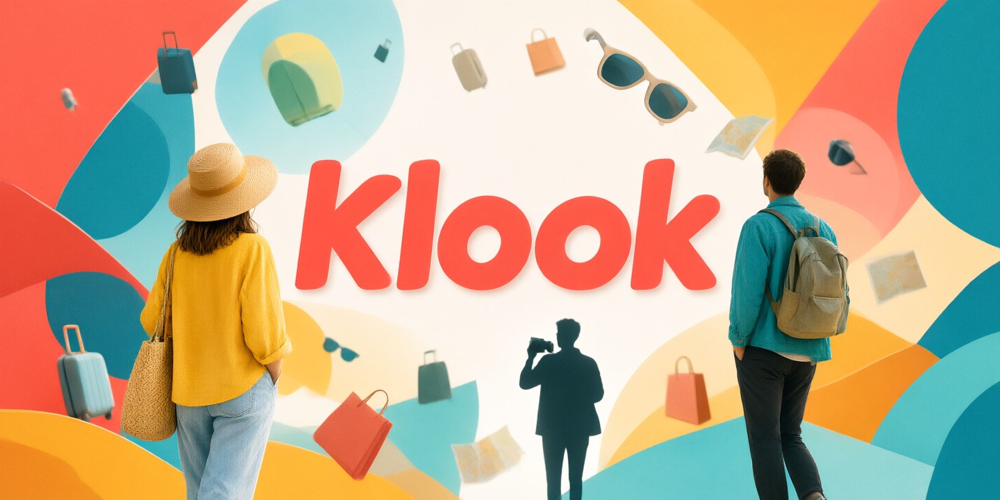 Klook Travel Deals: Explore Asia with Ease A traveler using the Klook app to book a scenic tour in Tokyo.