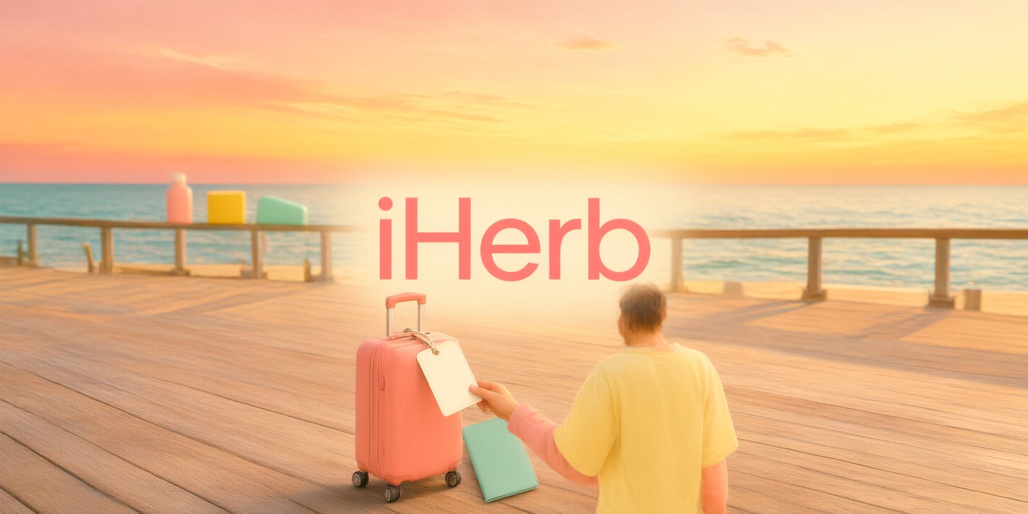 iHerb Natural Products: Top Deals and Shopping Guide A curated selection of vitamins and wellness items from iHerb arranged on a clean white background.
