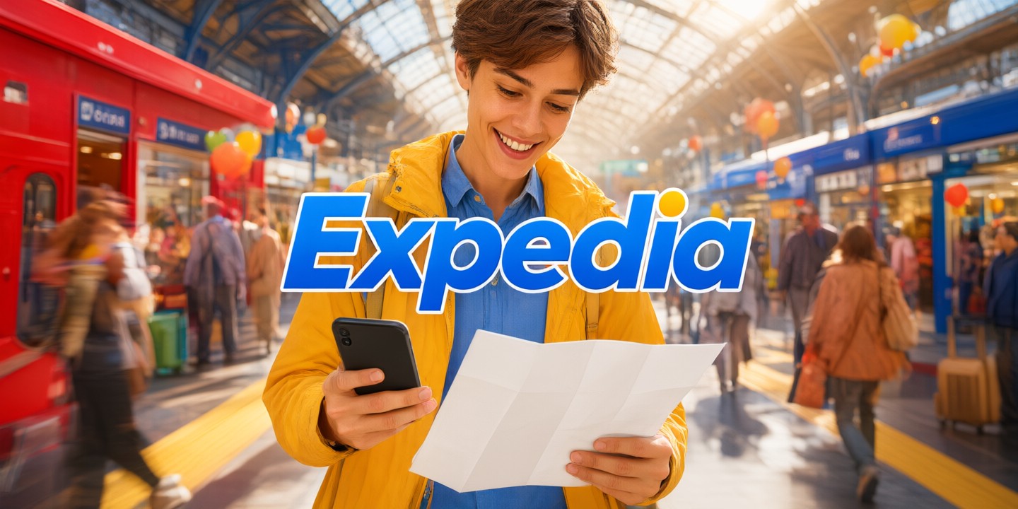Expedia Travel Deals: Top Destinations & Booking Tips A traveler planning a trip using the Expedia app interface on a smartphone.