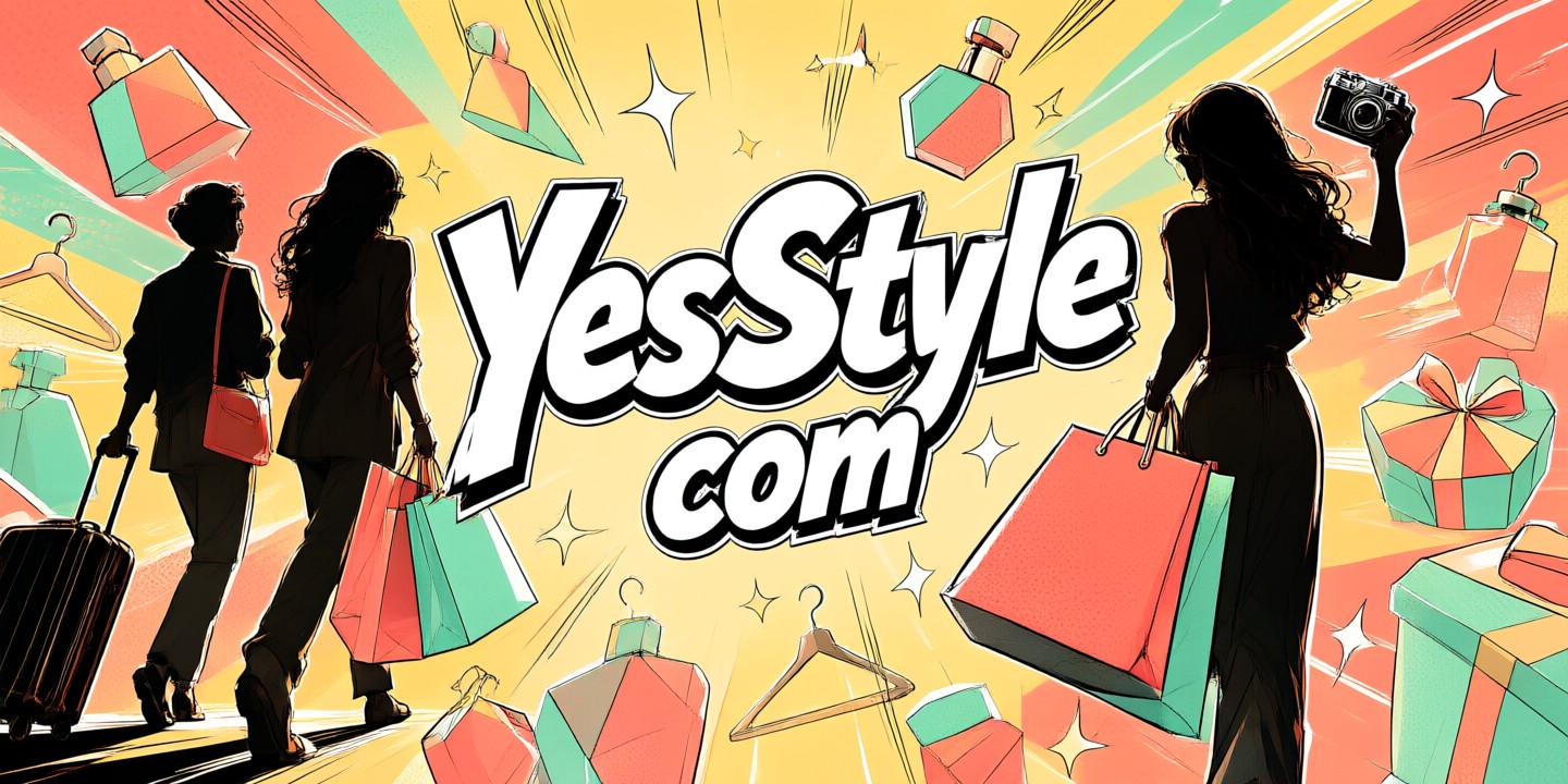 YesStyle Fashion and Beauty Deals for Global Shoppers A stylish display of Korean skincare products and trendy dresses featured on the YesStyle website.
