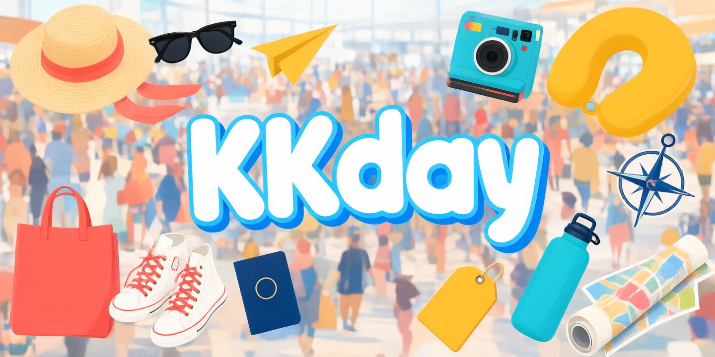 KKday Travel Deals: Plan Your Next Asian Getaway A traveler exploring a vibrant street market in Tokyo using the KKday app to book local experiences.