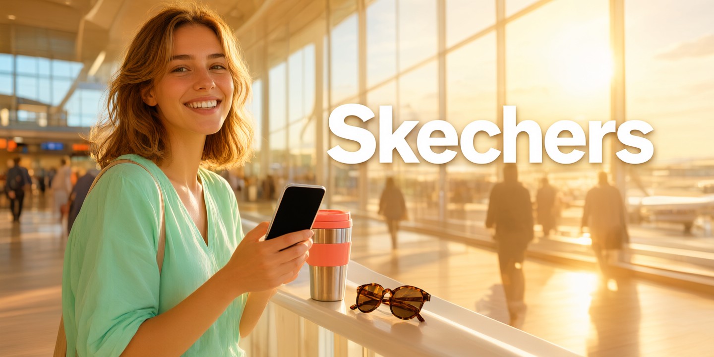 Skechers HK Limited-Time Offers for Global Shoppers A stylish display of Skechers sneakers and casual wear highlighting the brand's comfort technology.