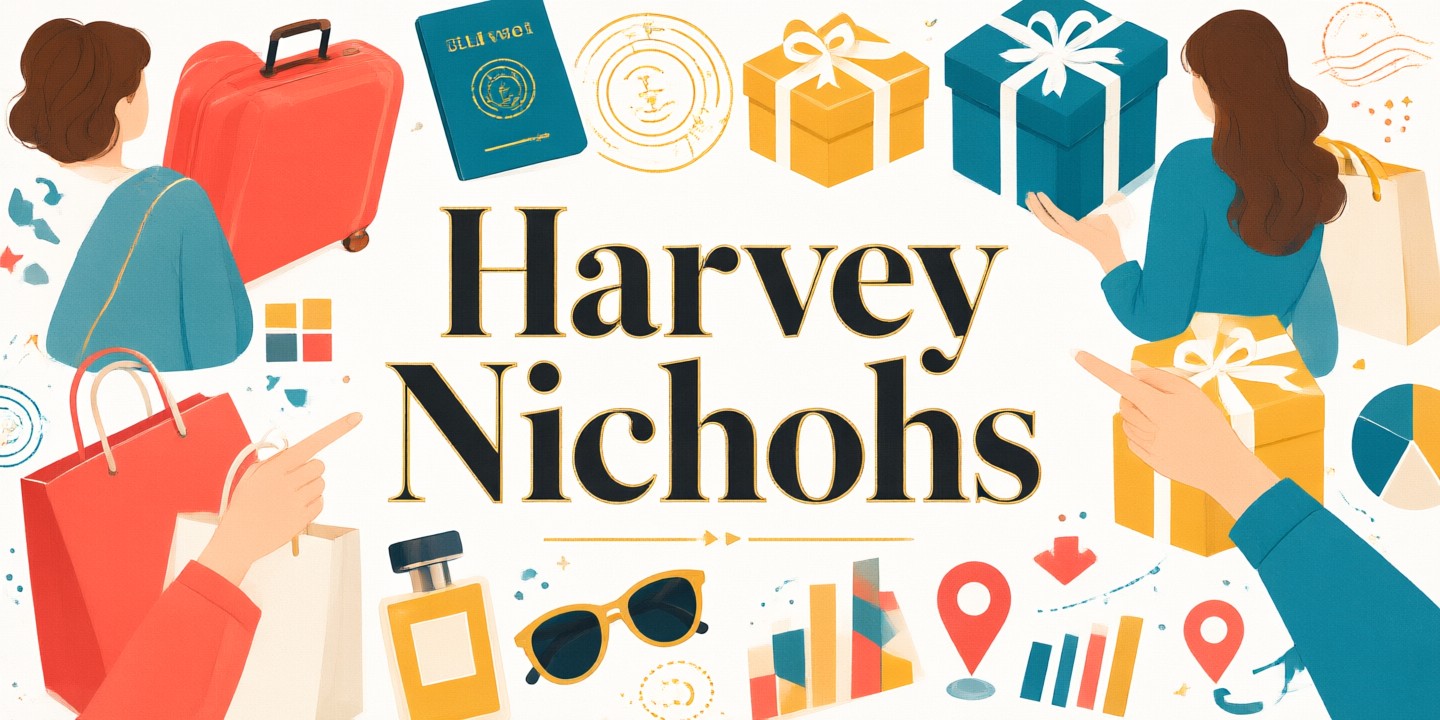 Harvey Nichols Fashion and Beauty Offers for Global Shoppers A curated selection of luxury apparel and cosmetics displayed in a modern retail setting representing Harvey Nichols.