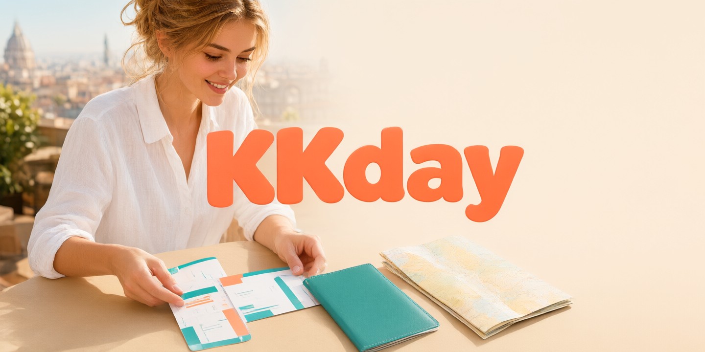 KKday Deals: Unlock Savings on Asia Travel Experiences Traveler booking activities on the KKday platform with a smartphone interface showing available tours.