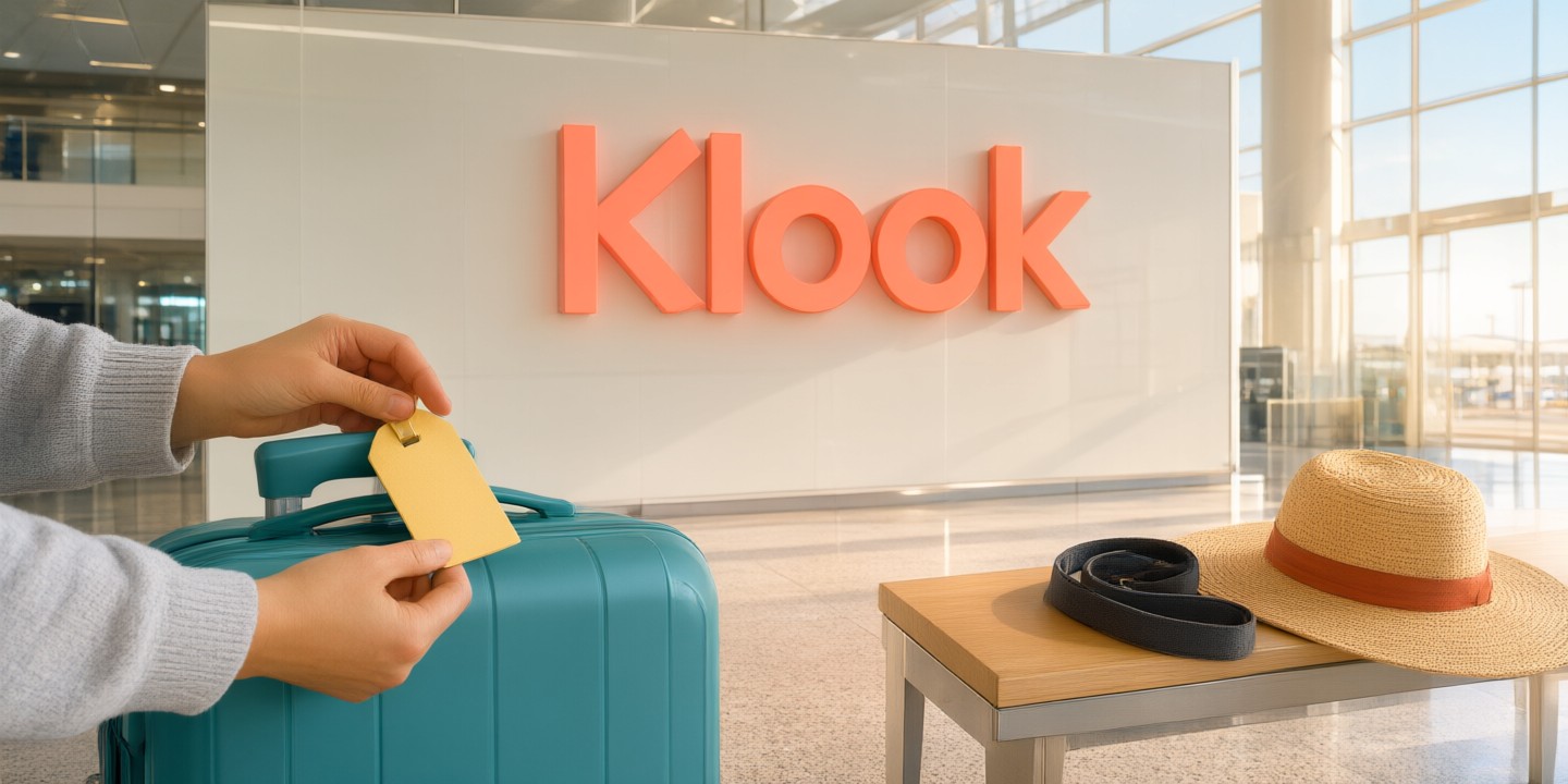 Klook Deals: Top Travel and Experience Offers Travelers enjoying a guided tour through vibrant streets in Tokyo while holding their Klook booking confirmations on mobile devices.