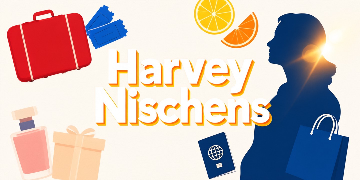 Harvey Nichols Luxury Fashion and Beauty Offers A curated display of luxury handbags and cosmetics at Harvey Nichols.