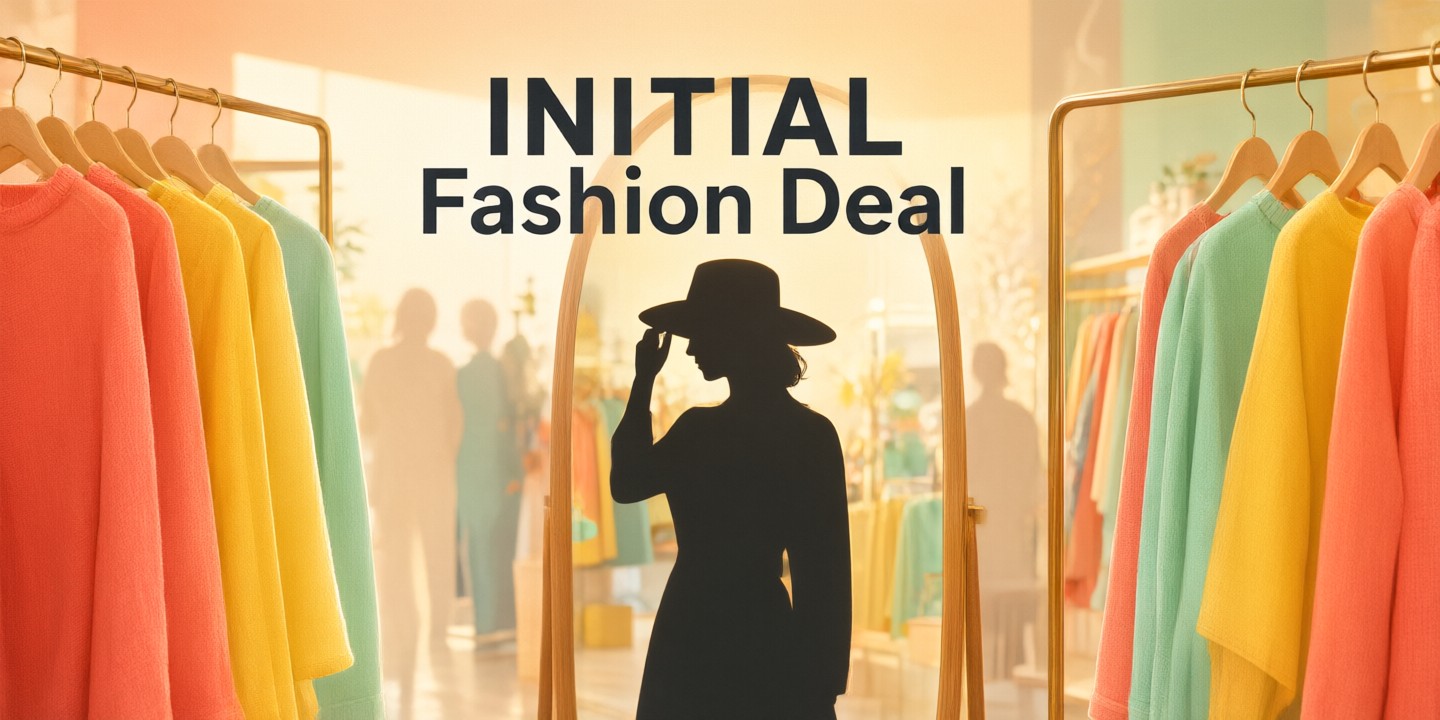 INITIAL Fashion HK Limited-Time Offer Guide A curated selection of contemporary apparel from INITIAL Fashion displayed in a minimalist studio setting.