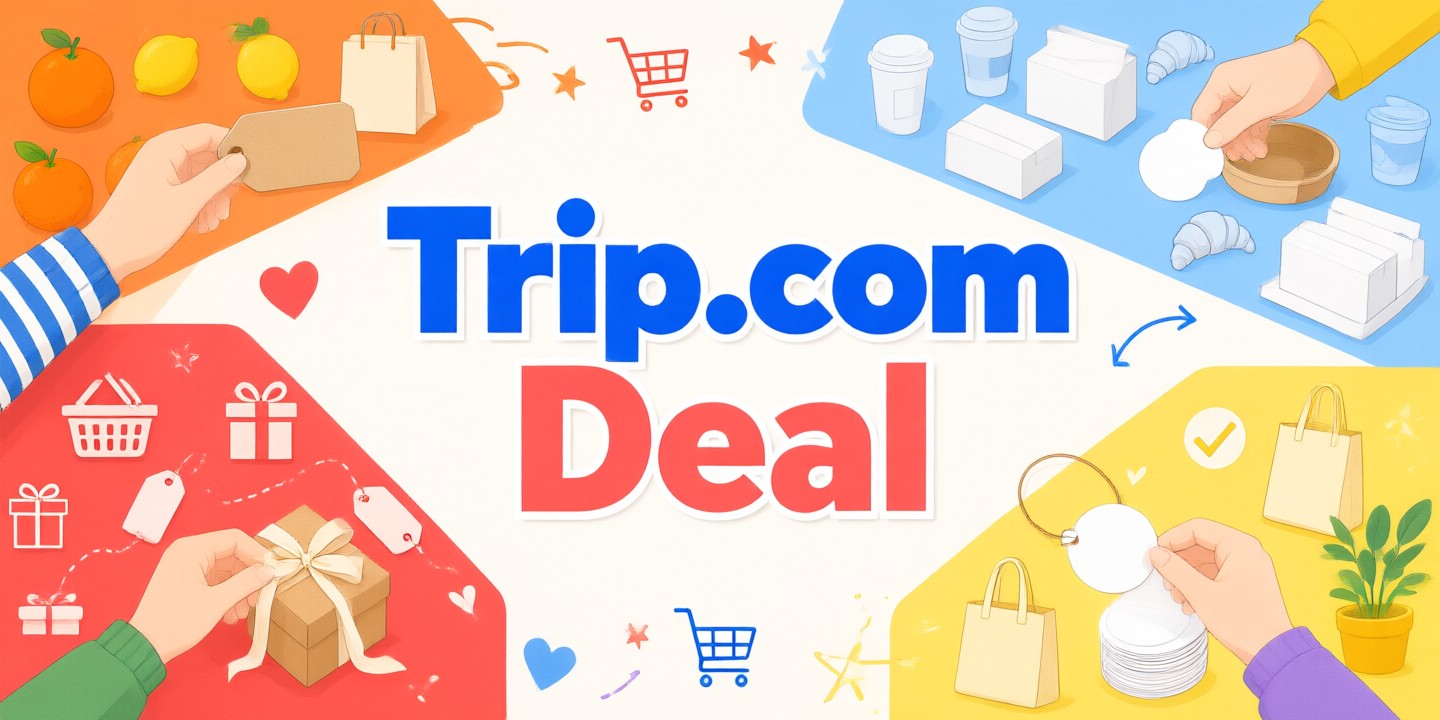 Trip.com Limited-Time Travel Deals for Global Explorers A traveler planning a trip using the Trip.com interface on a tablet.