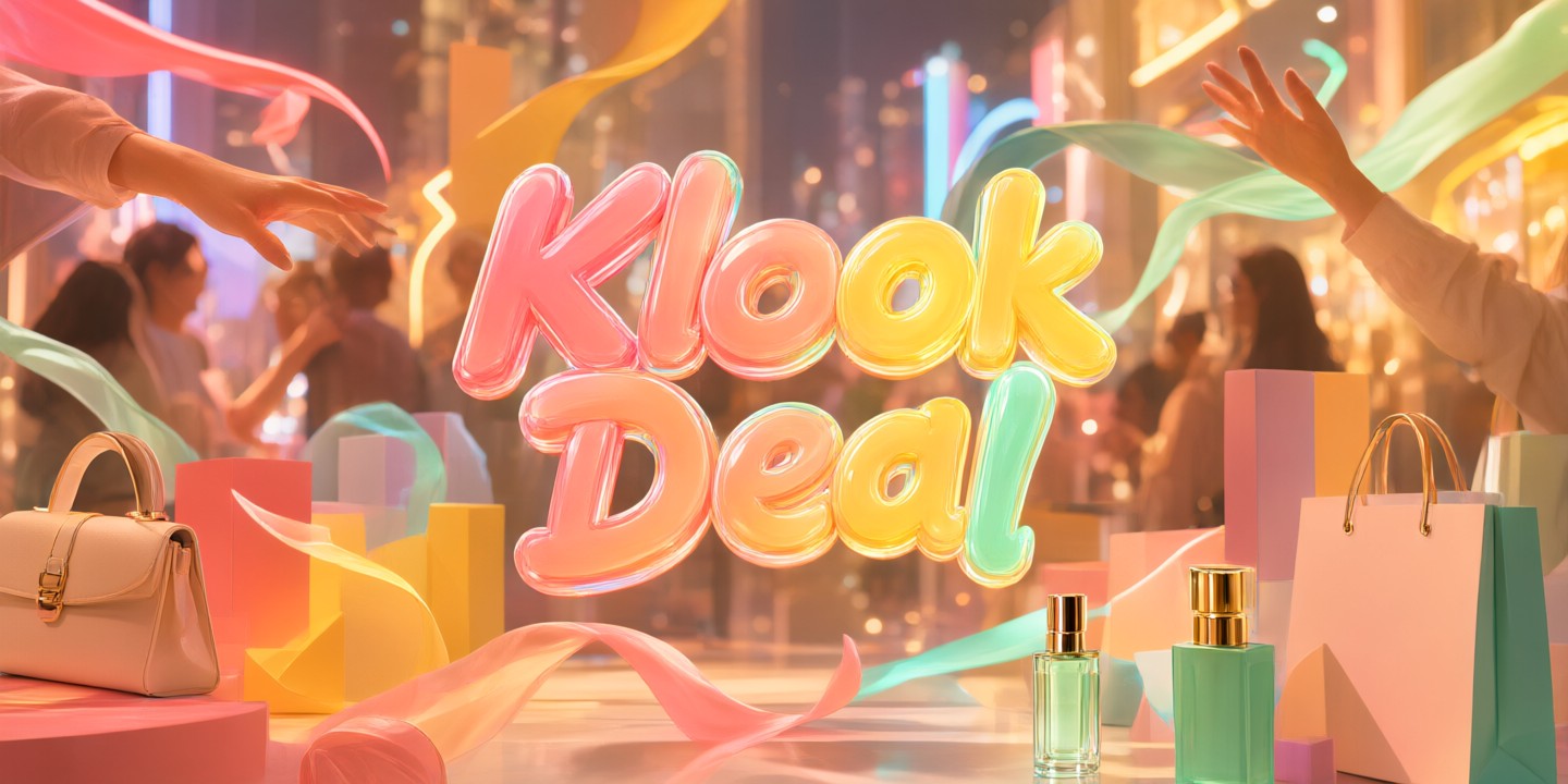 Klook Deals: Explore Asia Travel Experiences A traveler using the Klook app to book a scenic tour in Asia