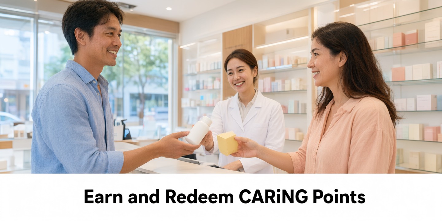 Caring Pharmacy Malaysia: Essential Health Deals Guide Shelves stocked with wellness and beauty products at Caring Pharmacy Malaysia