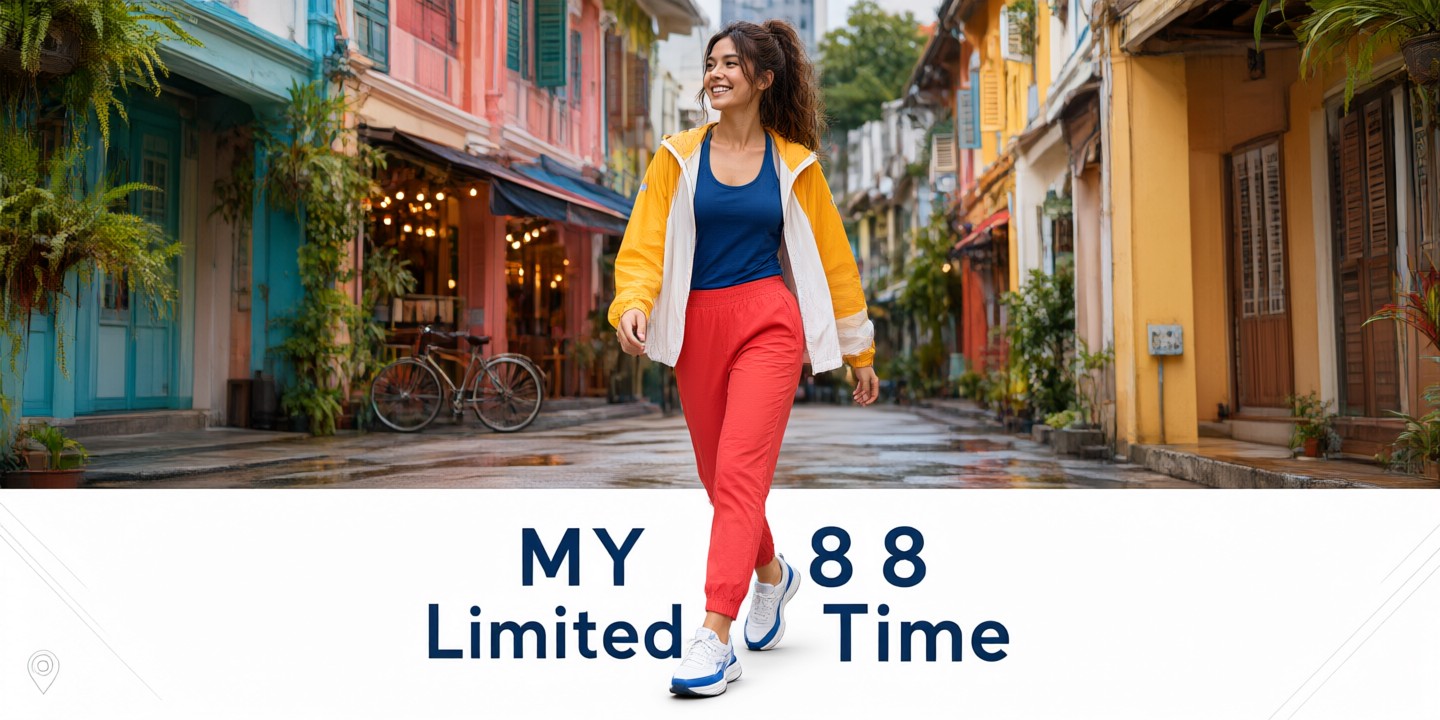 PUMA Sportswear Malaysia Limited-Time Offer Guide A modern runner wearing stylish PUMA sportswear gear on an urban track.