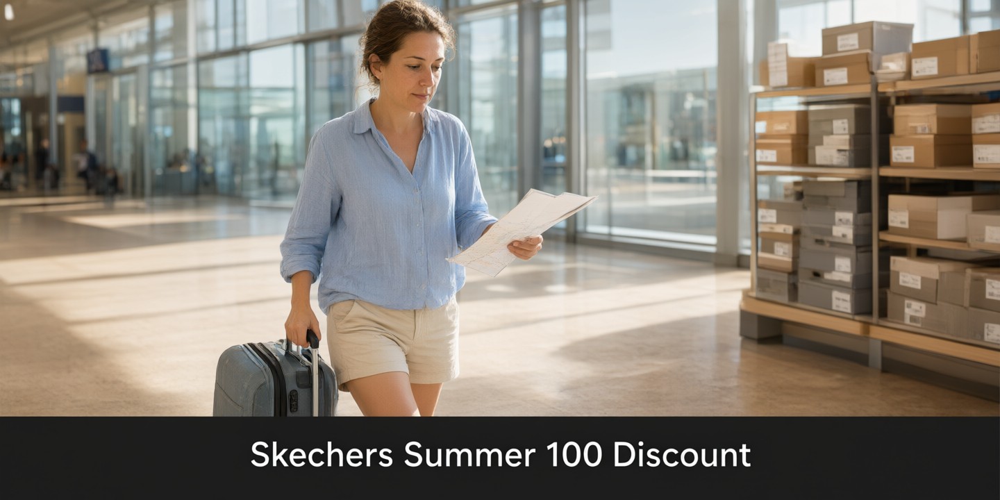 Skechers HK Summer Footwear Deals and Style Guide A collection of colorful Skechers HK sneakers displayed on a clean white background with summer accessories.
