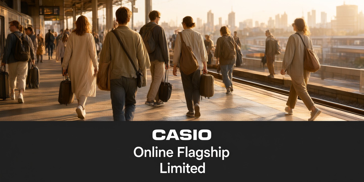 Limited-Time Casio Watch Offers for Global Buyers A close-up of a rugged Casio watch displaying its digital interface against a neutral background.
