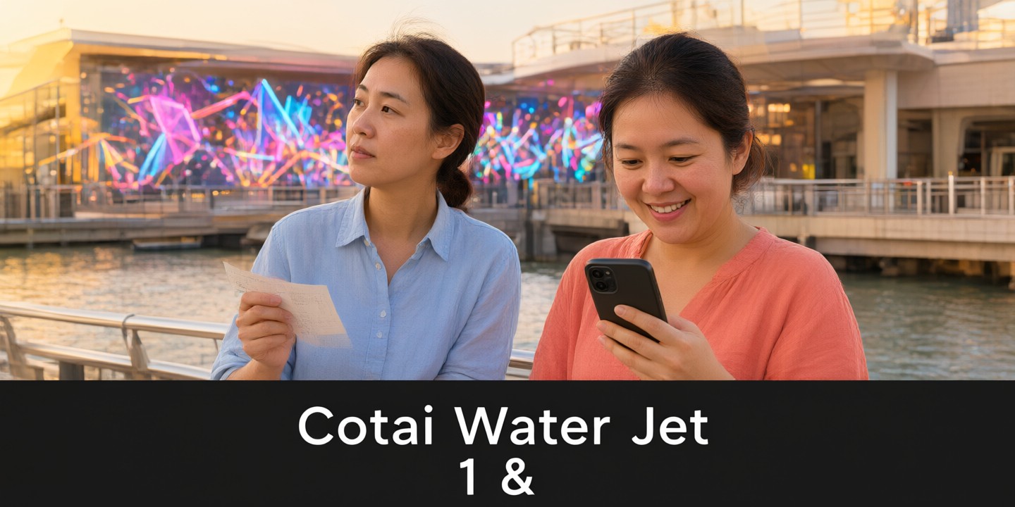 KKday Travel Deals: Top Experiences in Asia A traveler holding a smartphone displaying the KKday app interface while standing in front of a scenic Asian landmark.