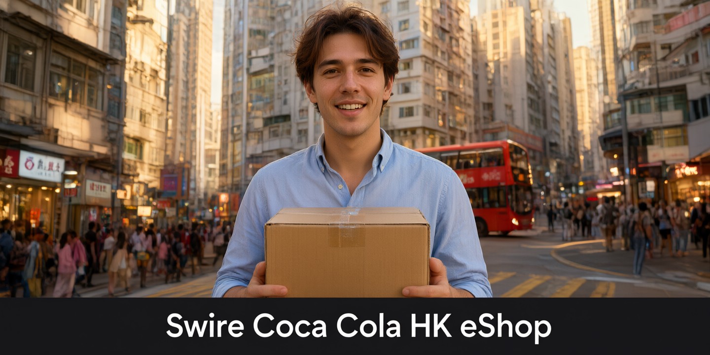 Swire Coca-Cola HK Shopping Guide and Deals A curated selection of beverages from the Swire Coca-Cola HK online store displayed on a modern shelf.