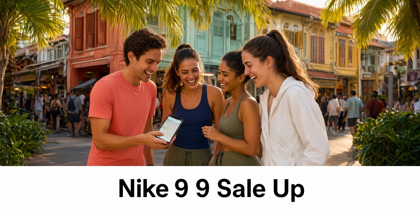 Nike Asia Pacific Shopping Guide and Limited-Time Offers A curated display of Nike sneakers and apparel highlighting the brand's latest collections available in Asian markets.