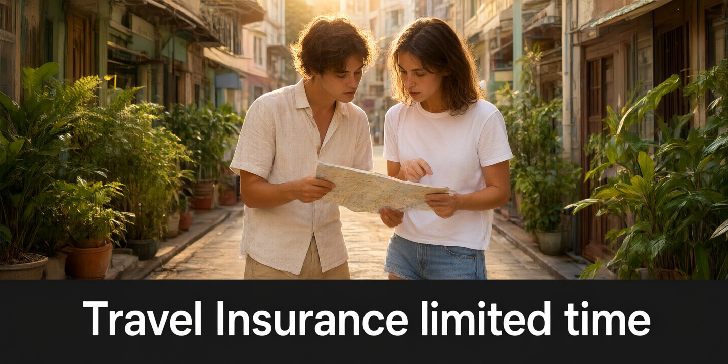 AXA Travel Insurance Guide for Global Trips Traveler checking AXA travel insurance policy on smartphone at airport gate