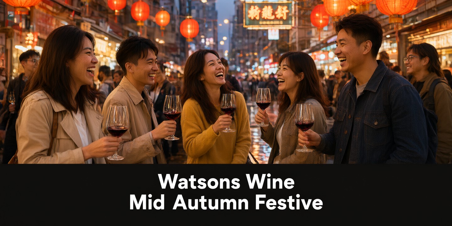 Watsons Wine Cellar Hong Kong Limited-Time Offer A curated selection of premium wines and spirits displayed in the elegant interior of Watsons Wine Cellar Hong Kong.