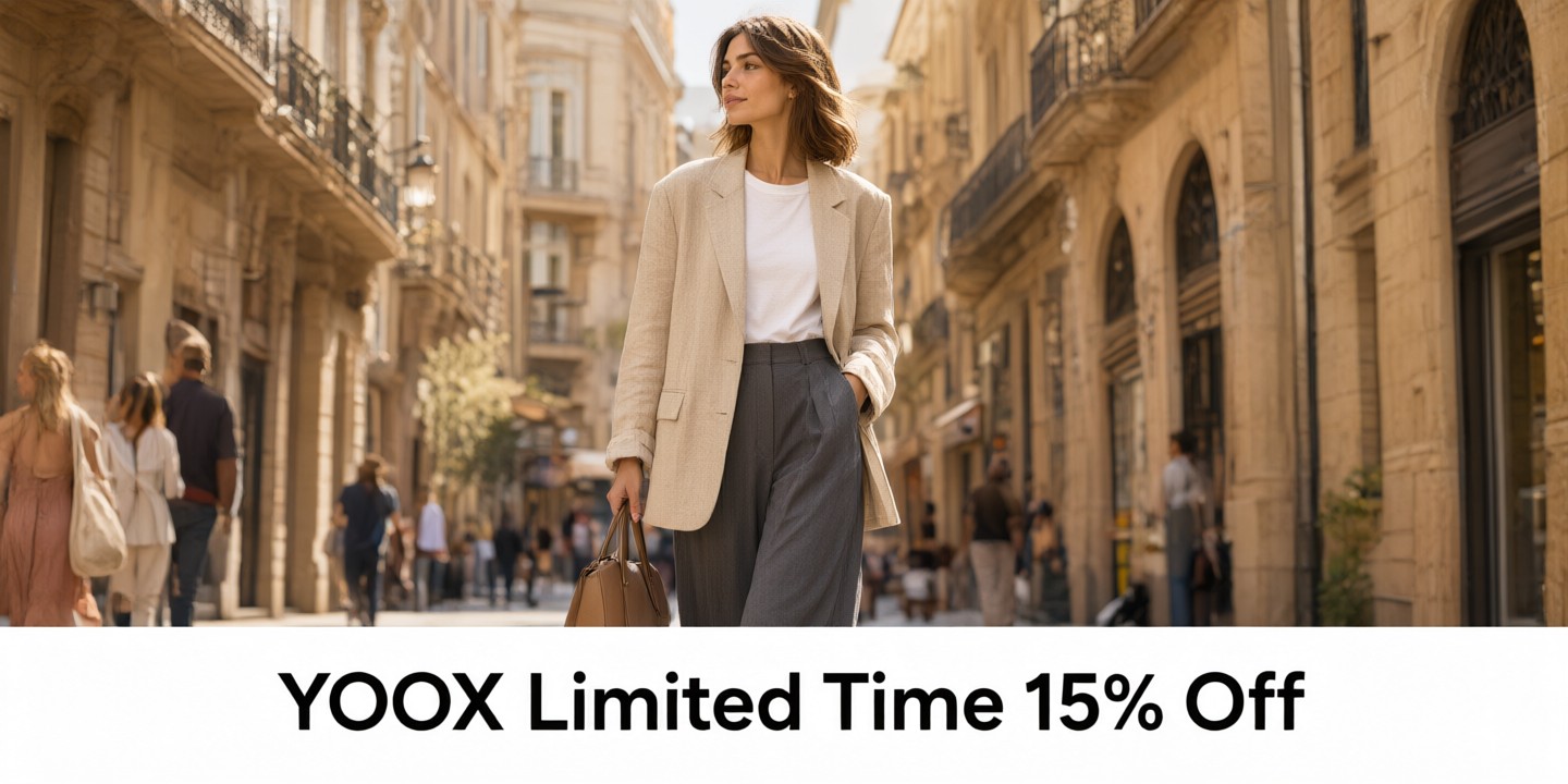 YOOX Fashion Sale: Limited-Time Luxury Deals A curated selection of luxury clothing displayed on the YOOX online store interface.