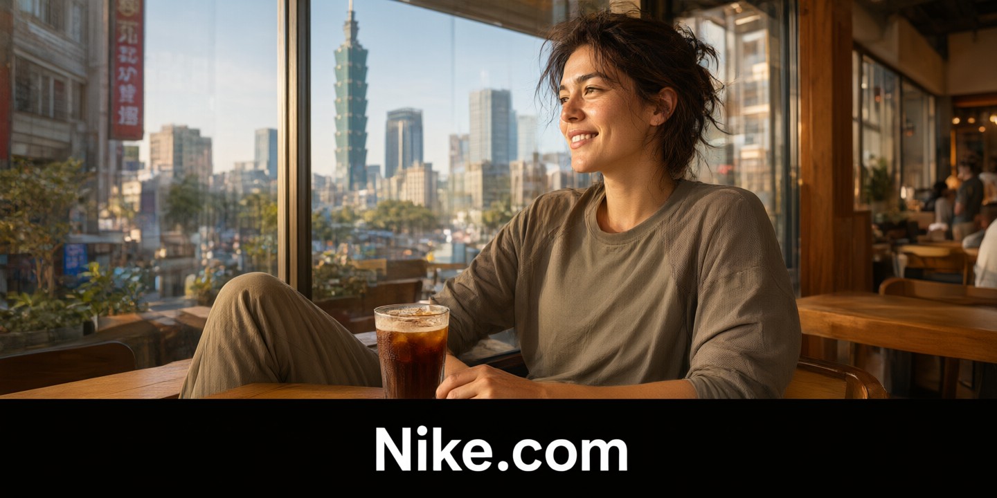 Nike.com Asia Pacific Shopping Guide and Deals A runner wearing Nike gear on a city street in Asia Pacific.