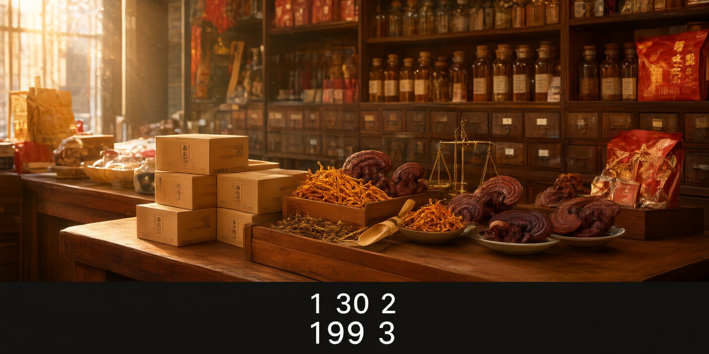 Wai Yuen Tong Traditional Chinese Medicine Deals A display of premium herbal supplements and traditional Chinese medicine products at a Wai Yuen Tong retail counter.